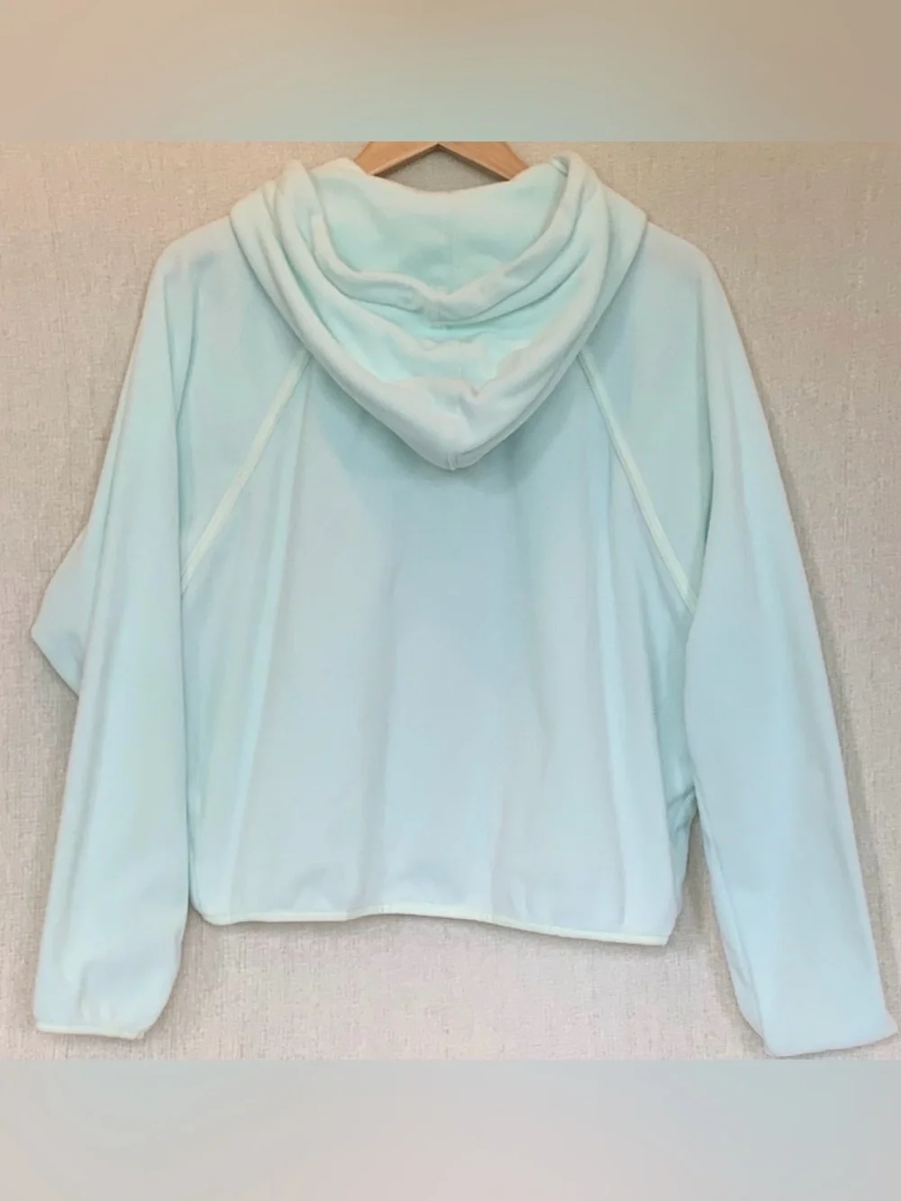 Free People Movement Dream Team Plush Fleece Hoodie in Icicle Sz Med Lightweight